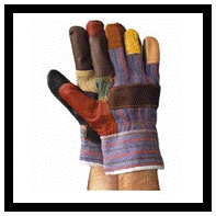 Gloves - Furniture Hide Rainbow Rigger Gloves